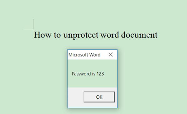 get the microsoft word password