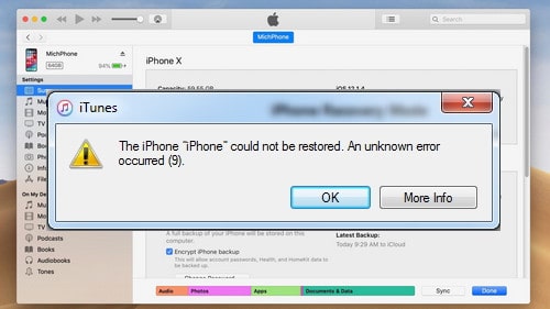 iphone itunes error 9