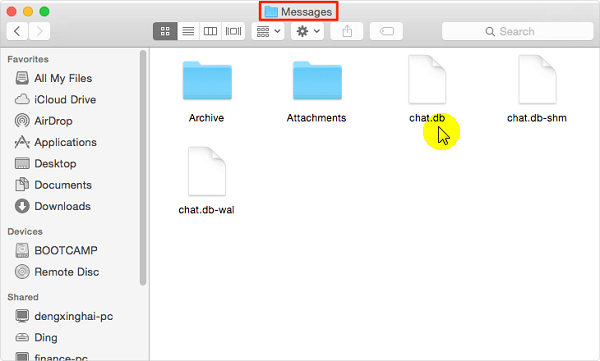 restore old imessages on macbook via time machine