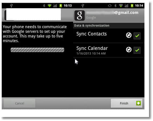 add android contacts gmail 2