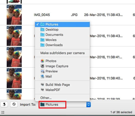 choose folder to export video