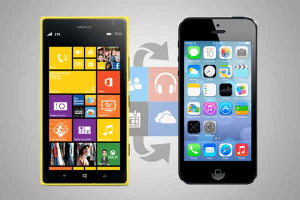 transfer contacts from windows phone to iphone