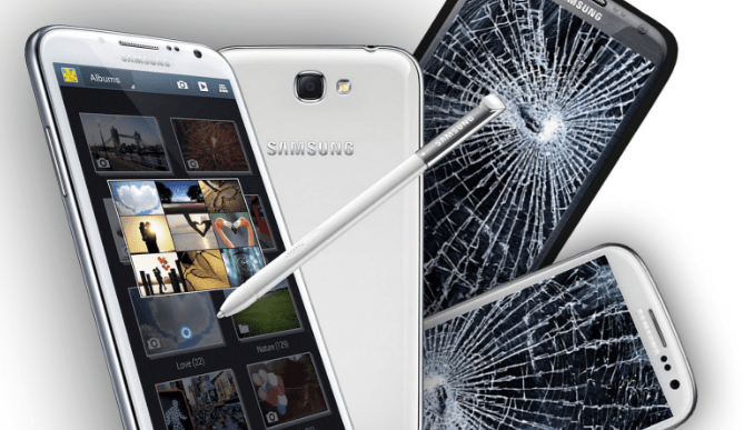 smashed screen android phone