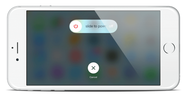 slide to power off iphone