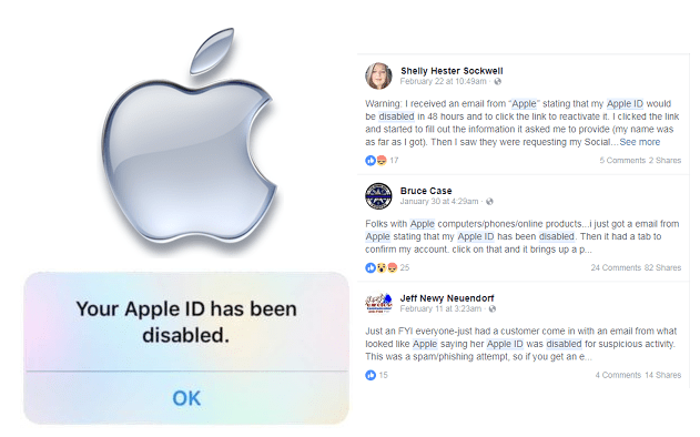 fix apple id disabled