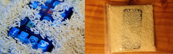 how to fix iphone dropped in water with rice