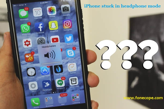 iPhone stuck in headphone mode