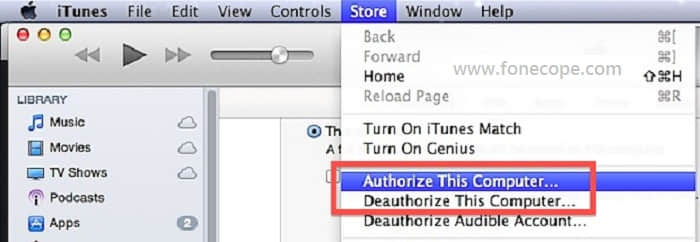 Reauthorize iTunes & the Computer