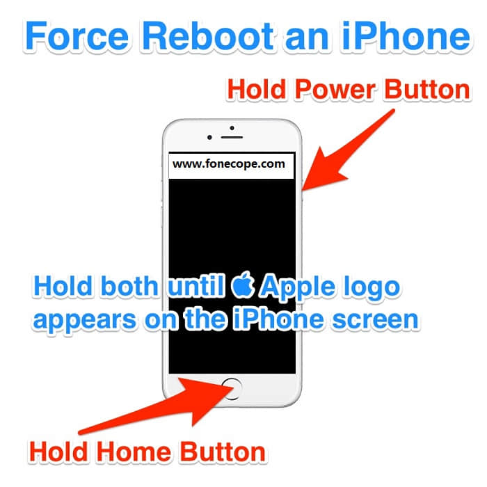 force reboot an iPhone