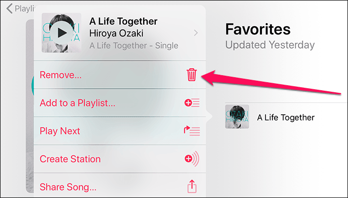 delete a song fix itunes database