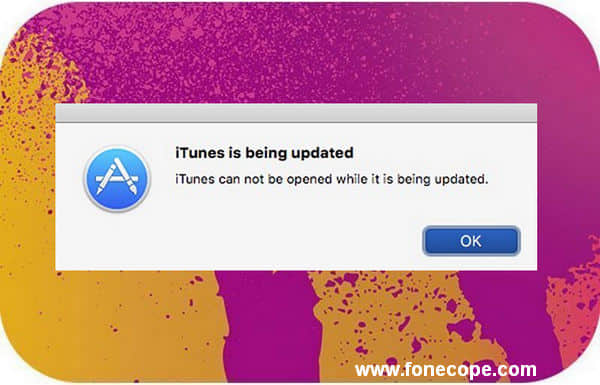 itunes is updating. itunes cannot be opened while it is being updated