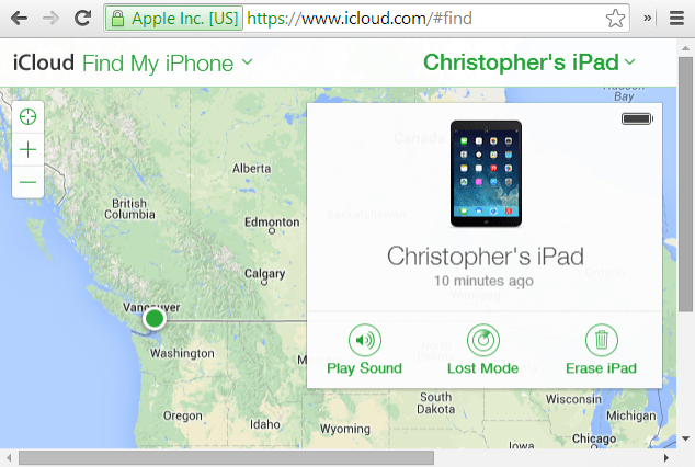 enable a disabled ipad via icloud find my ipad