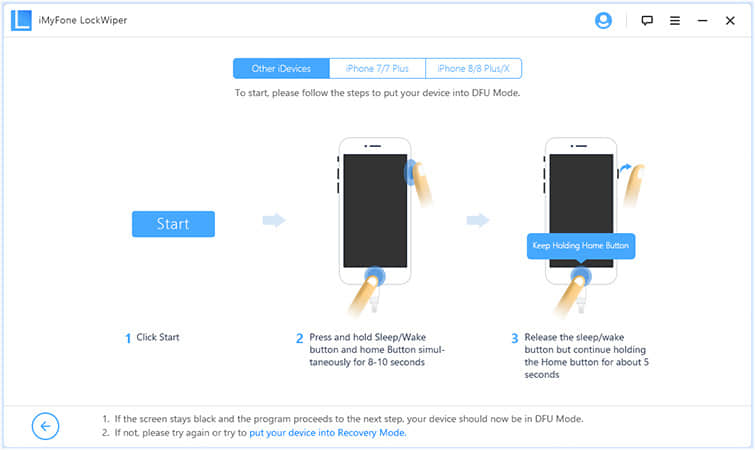 put locked iphone ipad into dfu mode