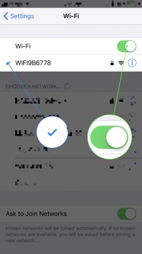 iphone connects to wi-fi