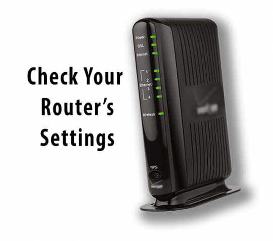 check router settings to fix disconnecting wifi