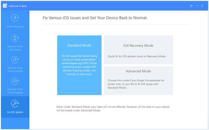 fix ios system dback