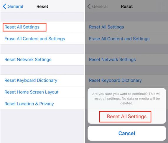 ios reset all settings remove itunes backup password