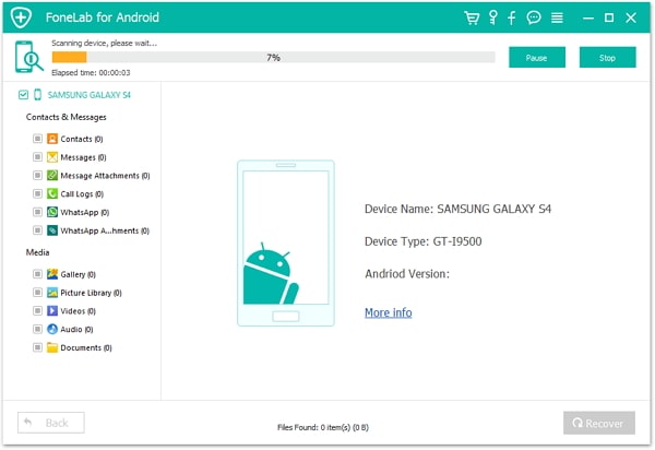 scanning device and finding data android