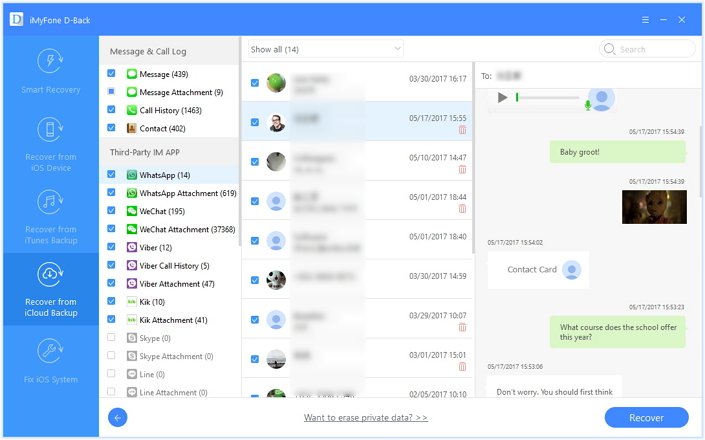 preview recover whatsapp from icloud