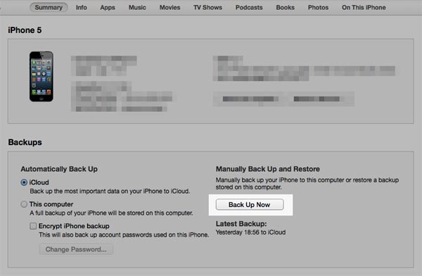 use itunes to backup before selling iphone