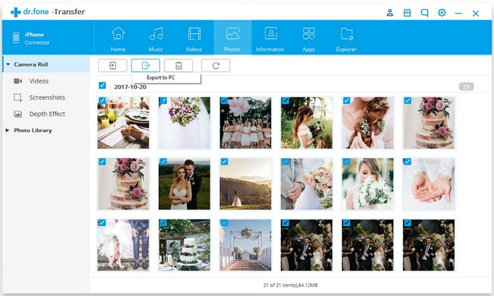 export and delete photos from iphone in bulk