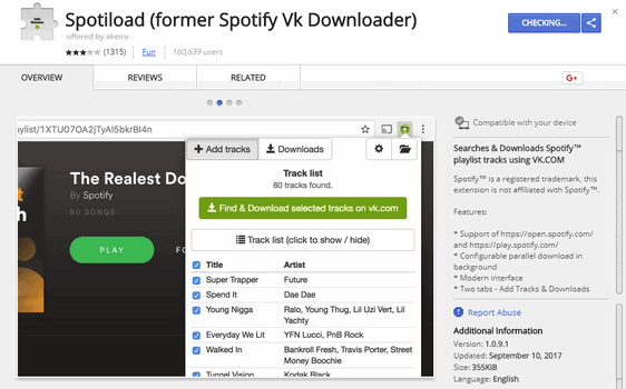 spotiload spotify vk downloader online