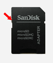 unlock sd card adaptor