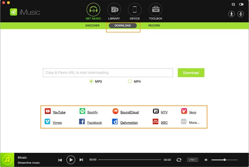copy and paste url to download spotify songs