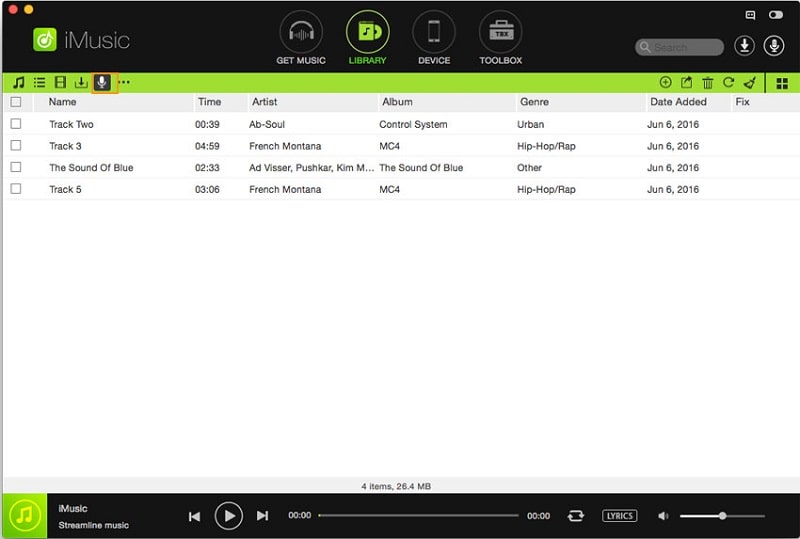 view the recorded spotify mp3 songs