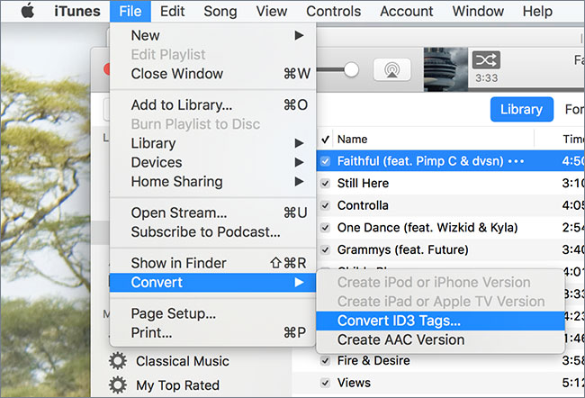 change m4p to mp3 with itunes