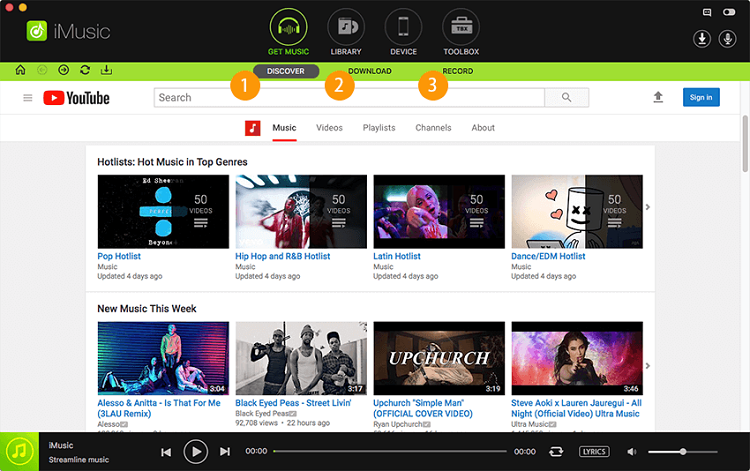 download imusic to get music