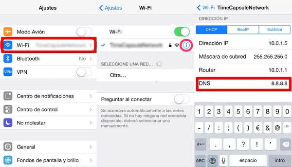 unlock dns bypass on iphone settings
