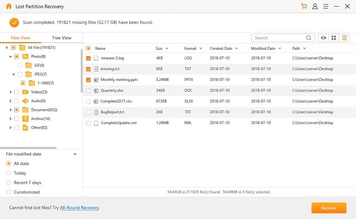 recover data from raw drive and patrition