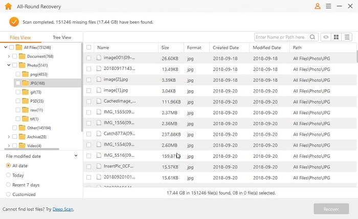 usb flash drive data recovery via all round recovery