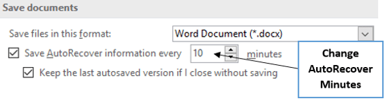 set up ideal time interval