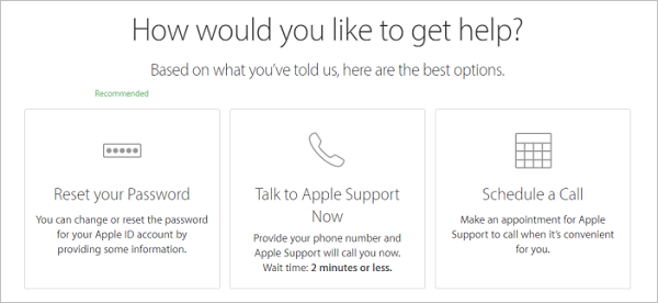 contact with apple support to unlock apple id