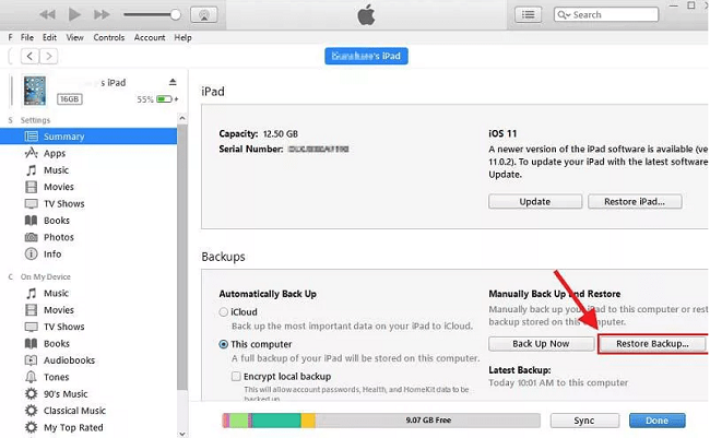 fix ipad stuck in recovery mode by itunes restore
