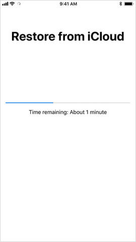 restoring iphone from icloud