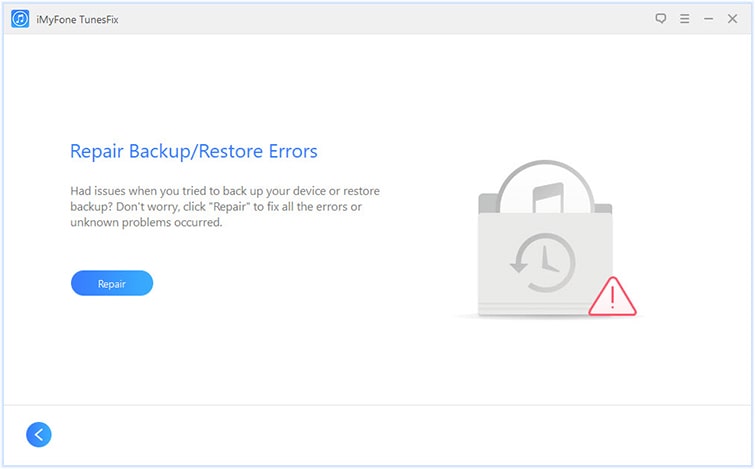 repair backup or restore errors