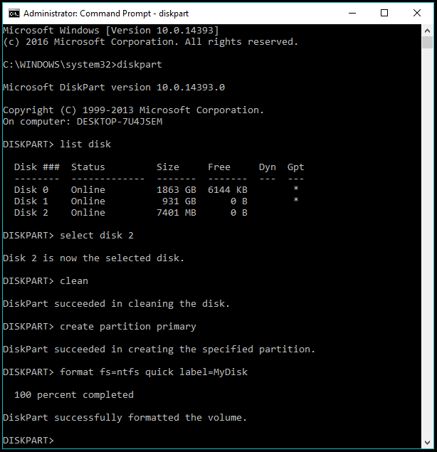 format external drive with cmd to fix corrupted dirve