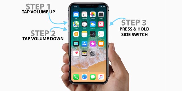 iphone 8 and iphone X force restart