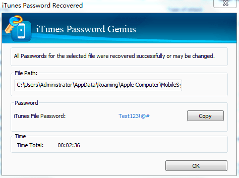 start to retrieve itunes backup forgotten password