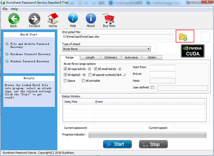 how to create password for excel file