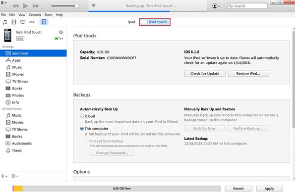 unlock ipod without password using itunes