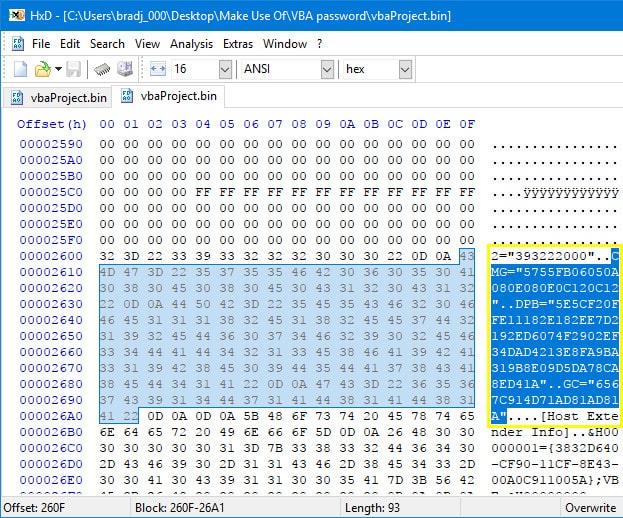 enter vba code in prepared file