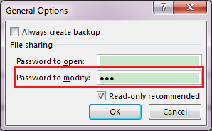 remove password and read only excel