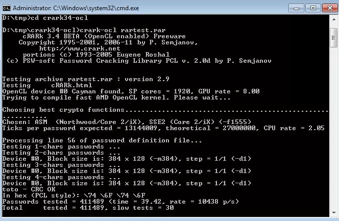 winrar crack password with crark