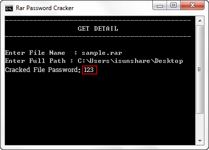 win rar password recovery with commands and notepad