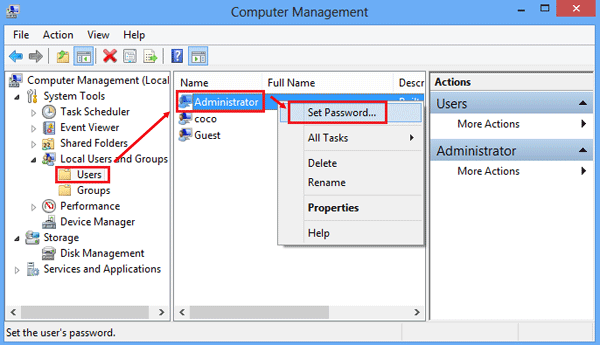 reset password on hp laptop windows 8 or 10