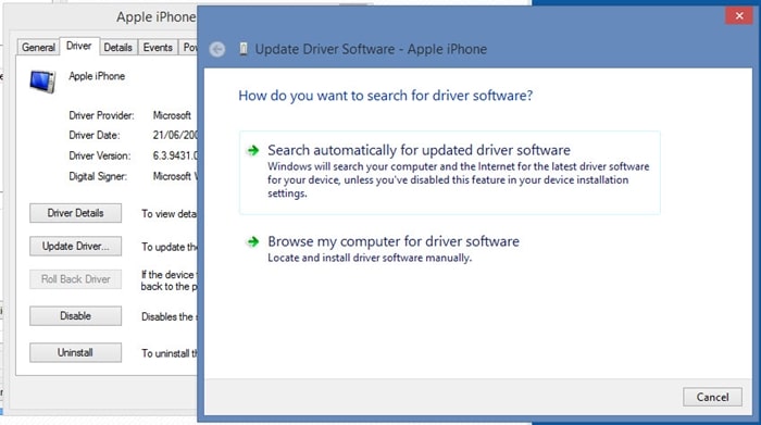 choose search automatically for updated driver software